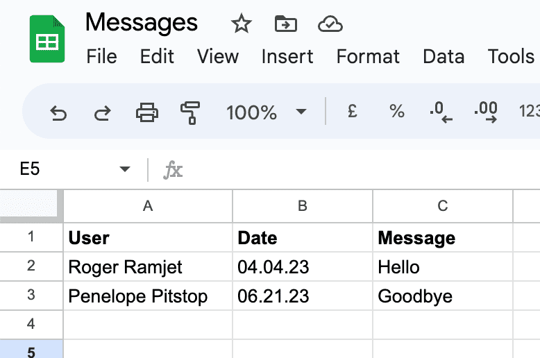 sheets-example-messages